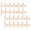 100Ensembles Pinces Bois Naturel Pour Poupées - Support Base Compact 3