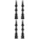 4Pièces Embouts Caulk Flexibles ABS Noir Pour Coins Difficiles 8
