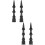 4Pièces Embouts Caulk Flexibles ABS Noir Pour Coins Difficiles 10