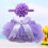 2Pièces Jupe Tulle Violet Protection Douceur Bébé 11