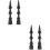 4Pièces Embouts Caulk Flexibles ABS Noir Pour Coins Difficiles 9