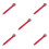 5Pièces Compas De Dessin Rotatif Aluminium, Règle Multifonction Rouge 5