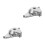 2Pièces Cache Bobine Aluminium Argent Étanche Pour Cross Atv 6
