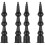 4Pièces Embouts Caulk Flexibles ABS Noir Pour Coins Difficiles 5