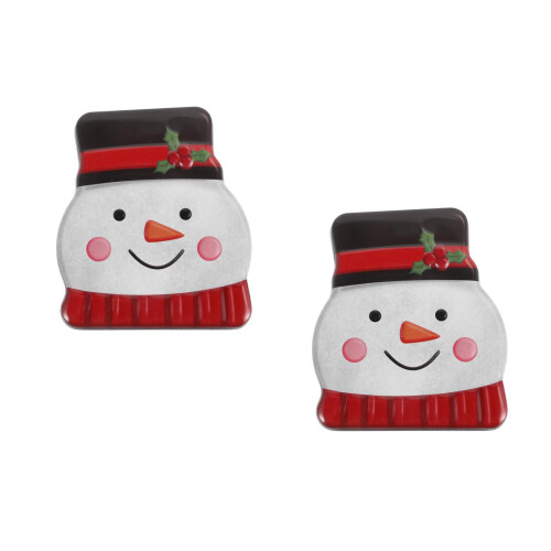 2Pièces Boîtes Métal Rangement Biscuits Couleur Noël 2