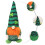 2Pièces Figurines Gnome Tomte Vert En Peluche Pour Décor Saint Patrick 11