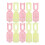 40Pièces Clips Plastique Nail Remover Outils Ajustables Mix 1