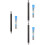 3Ensembles Crayons Automatiques En Métal Pour Et Ecole 8