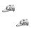 2Pièces Cache Bobine Aluminium Argent Étanche Pour Cross Atv 8