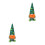 2Pièces Figurines Gnome Tomte Vert En Peluche Pour Décor Saint Patrick 9