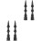 4Pièces Embouts Caulk Flexibles ABS Noir Pour Coins Difficiles 6