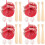 8Ensembles Mini Ensemble Baseball Rouge Jouets Et Décorations Porte-Clés 7
