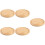 5Pièces Bois De Pin Kaki 6