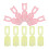 40Pièces Clips Plastique Nail Remover Outils Ajustables Mix 2