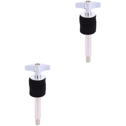 2Pièces Support Cymbal Noir Vis En Fer Pour Batterie 2
