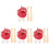 8Ensembles Mini Ensemble Baseball Rouge Jouets Et Décorations Porte-Clés 4