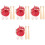 8Ensembles Mini Ensemble Baseball Rouge Jouets Et Décorations Porte-Clés 5