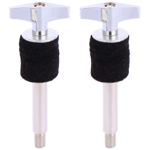 2Pièces Support Cymbal Noir Vis En Fer Pour Batterie 1