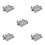 5Pièces Accessoires Piste Train Barrières Jouet Gris Durable 8