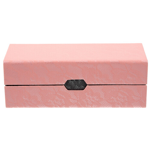 3Pcs Slim Pink Eyeglasses Storage Case Double Layer Fabric