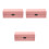 3Pcs Slim Pink Eyeglasses Storage Case Double Layer Fabric 5