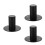 3Pièces Support Enceinte Fer Noir Base Plate Avec Fixation Vissée 3