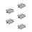 5Pièces Accessoires Piste Train Barrières Jouet Gris Durable 7