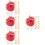 8Ensembles Mini Ensemble Baseball Rouge Jouets Et Décorations Porte-Clés 9