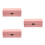 3Pcs Slim Pink Eyeglasses Storage Case Double Layer Fabric 7