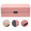 3Pcs Slim Pink Eyeglasses Storage Case Double Layer Fabric 8