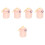 5Pièces Boîte Rose Pour Snacks Bébé, Stockage Portable 5