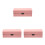 3Pcs Slim Pink Eyeglasses Storage Case Double Layer Fabric 4