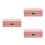 3Pcs Slim Pink Eyeglasses Storage Case Double Layer Fabric 3