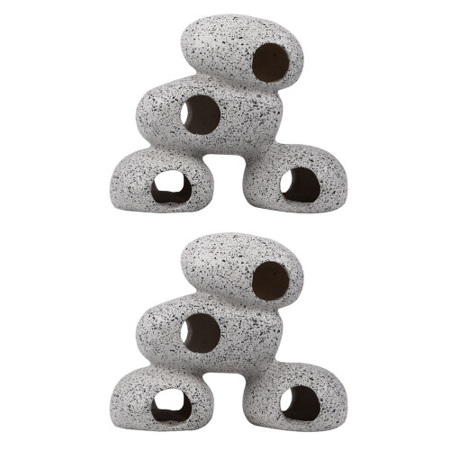 4Pièces Abri Résine Aquarium Durable