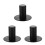 3Pièces Support Enceinte Fer Noir Base Plate Avec Fixation Vissée 6