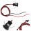 4Pcs Black Mini LED Cabinet Lights Aluminum Compact Display Spotlights 9