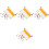 4Pcs White Blank Calligraphy Scrolls for Painting and Art Display 9