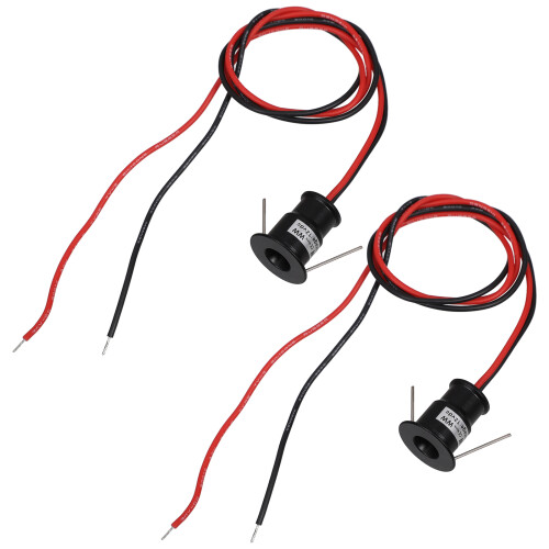 4Pcs Black Mini LED Cabinet Lights Aluminum Compact Display Spotlights 2
