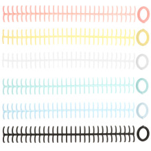 30Pièces Rondelles De Plastique Pour Organiseur Et Cahier DIY