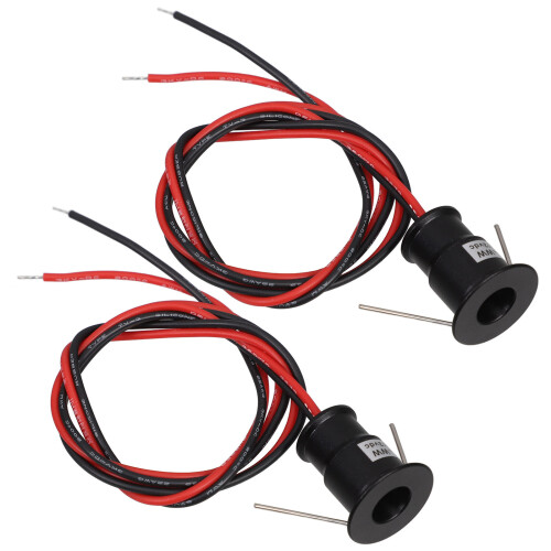 4Pcs Black Mini LED Cabinet Lights Aluminum Compact Display Spotlights 1