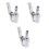 3Pcs 6Mm Brass Silver Pneumatic Pump Tyre Clamp Easy Attach 3