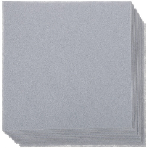 80Pcs Manual Felt Cloth Grey Multi-Purpose Fabric Sheets for Crafts