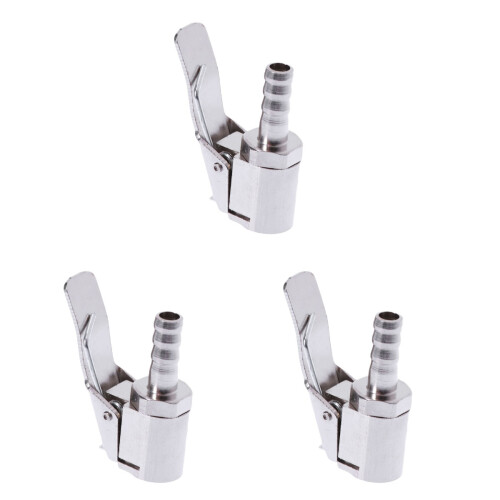 3Pièces Colliers De En Laiton 6Mm Argent Durable Et 1