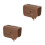 2Pièces Couvre-Robinet Silicone Bébé Bain Café 8