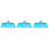 3Pcs Refill Broom Heads Sky-Blue Plastic for Desktop and Floor Use 6