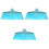 3Pcs Refill Broom Heads Sky-Blue Plastic for Desktop and Floor Use 5