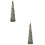 2Pcs Pet Plastic Telescopic Silver Christmas Tree for Party Home Decor 7