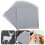 80Pcs Manual Felt Cloth Grey Multi-Purpose Fabric Sheets for Crafts 10