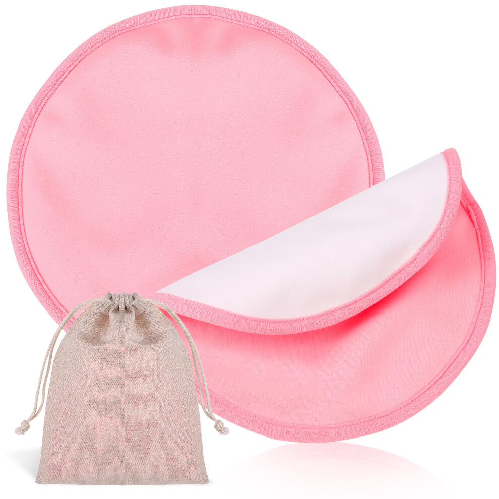 4Pcs Castor Oil Breast Wraps Reusable Cotton Pads With Storage Bag Vaguelly