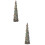 2Pcs Pet Plastic Telescopic Silver Christmas Tree for Party Home Decor 8